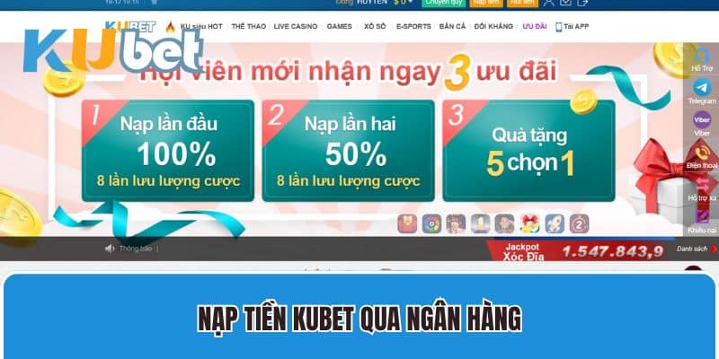 Nạp tiền Kubet qua ngân hàng